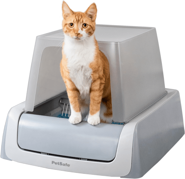 Petsafe Scoopfree Crystal plus Front-Entry Self-Cleaning Cat Litter Box - Never Scoop Litter Again - Hands-Free Cleanup with Disposable Crystal Tray - Less Tracking, Better Odor Control - Image 2