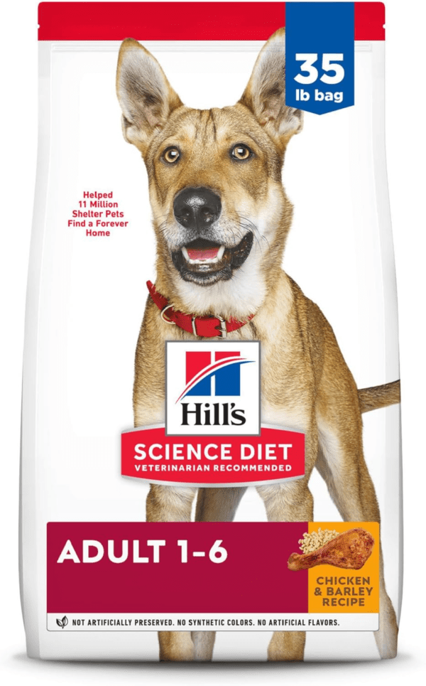 Hill'S Science Diet Adult 1-6 Premium Nutrition Dry Dog Food, Chicken & Barley, 35 Lb Bag (Pack of 1) - Image 2