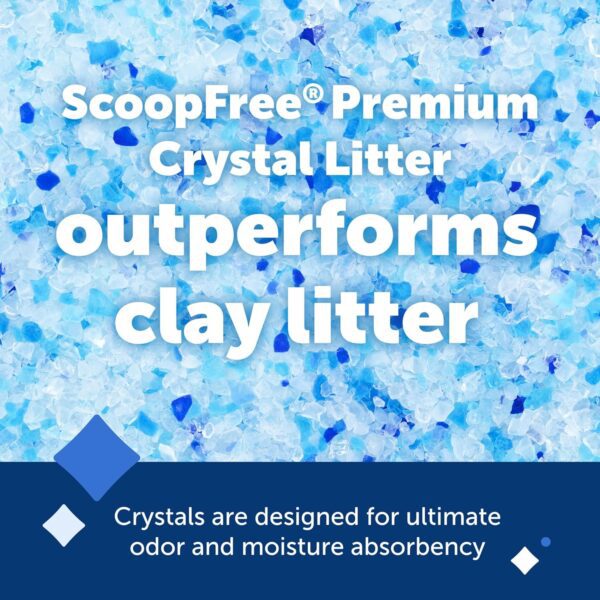 Petsafe Scoopfree Premium Crystal Cat Litter - Outperforms Clay Litter - Less Tracking, Dust for a Fresh Home - Non-Clumping - Two 4.3 Lb Bags of Litter (8.6 Lb Total) - Original Blue - Image 3