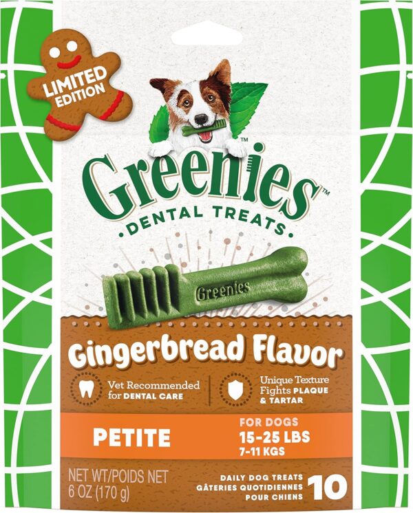 Greenies Original Petite Natural Dental Care Dog Treats, 36 Oz. Pack (60 Treats) - Image 23