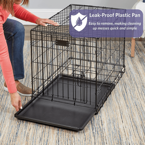 Midwest Homes for Pets Newly Enhanced Single Door Icrate Dog Crate, Includes Leak-Proof Pan, Floor Protecting Feet, Divider Panel & New Patented Features - Image 5