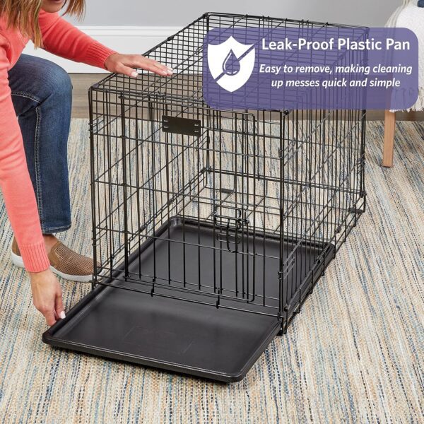 Midwest Homes for Pets Newly Enhanced Single Door Icrate Dog Crate, Includes Leak-Proof Pan, Floor Protecting Feet, Divider Panel & New Patented Features - Image 6