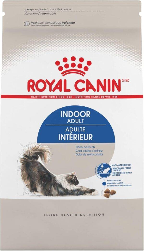 Royal Canin Indoor Adult Dry Cat Food, 15 lb bag  Dry Pet Food : Pet Supplies